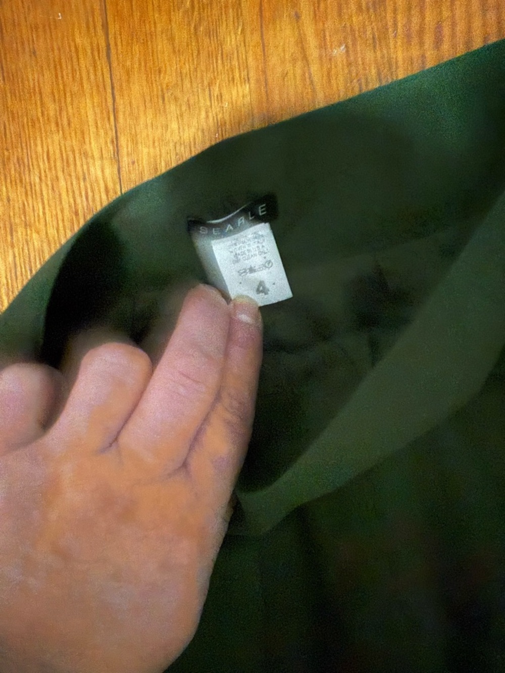 Dark Green Women’s A-Line Skirt - Picture 4 of 4